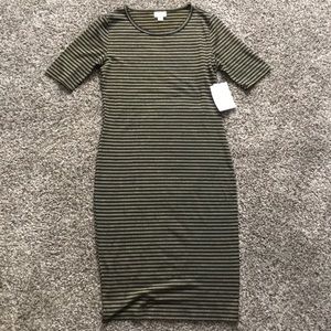 LuLaRoe Elegant Collection Black & Gold Julia NWT